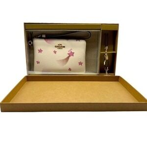 Coach Boxed Star Print Wristlet & Charms Gift Set – Holiday Ready – NWT